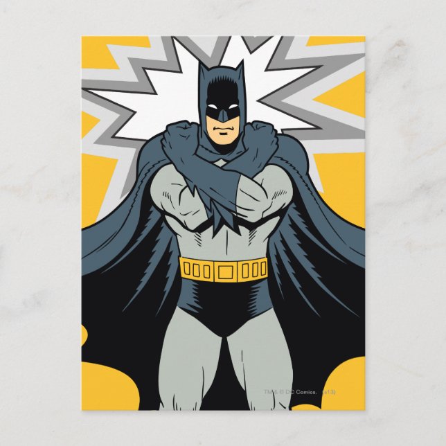 Cartão Postal Batman Cross Arms (Frente)