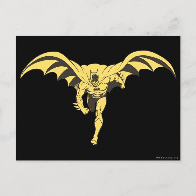 Cartão Postal Batman Dash Yellow (Frente)