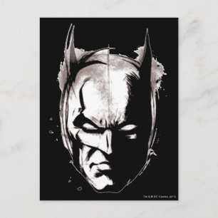 Cartão Postal Batman Drawn Face
