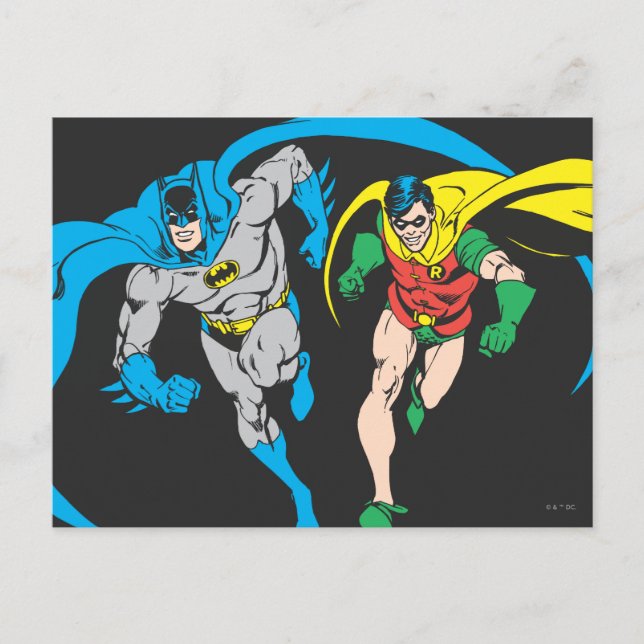 Cartão Postal Batman e Robin (Frente)