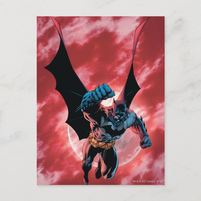 Cartão Postal Batman Firey Sky (Frente)
