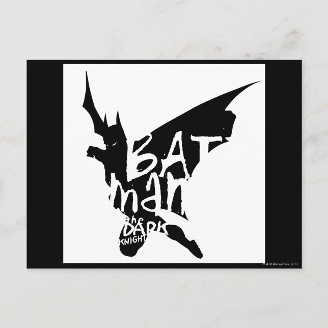 Cartão Postal Batman manuscrito (Frente)