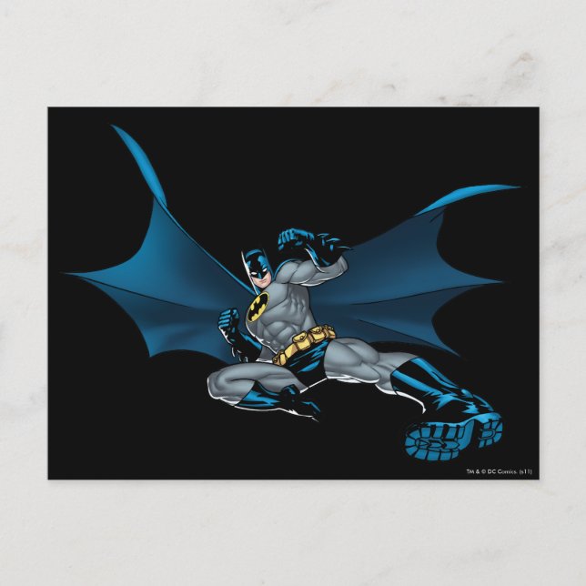 Cartão Postal Batman Runs (Frente)