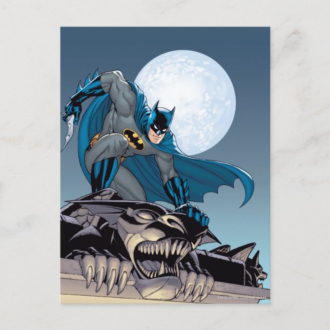Cartão Postal Batman Scenes - Gargoyle (Frente)