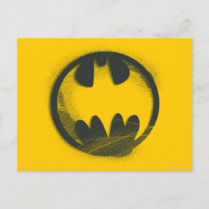 Cartão Postal Batman Symbol Spray Symbol Logo
