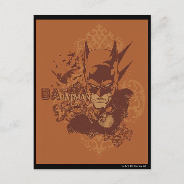 Cartão Postal Batman Urban Legends - Máscara Laranja (Frente)