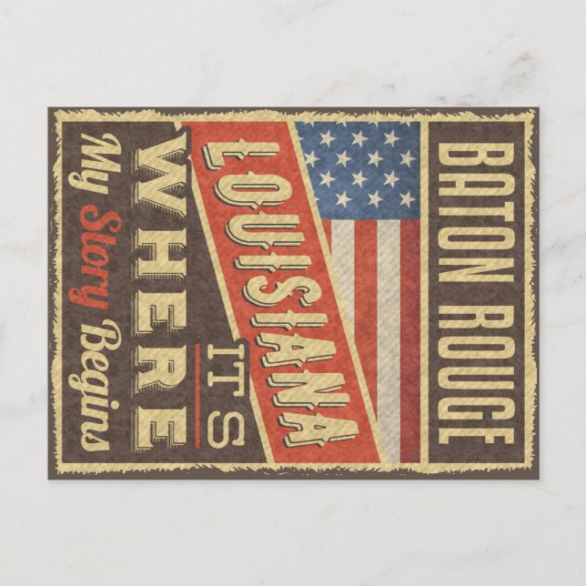 Cartão Postal Baton Rouge Louisiana (Frente)