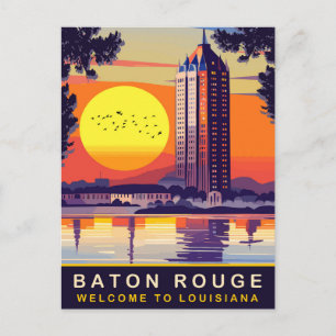 Cartão Postal Baton Rouge, Louisiana, Viagem