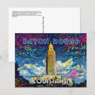 Cartão Postal Baton Rouge, Visite a Louisiana...