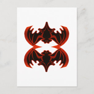 Cartão Postal Bats Good Fortune O MUSEUM Zazzle Dons