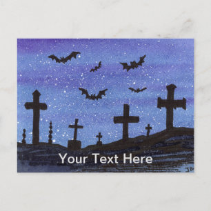 Cartão Postal Bats Graveyard