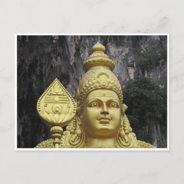 Cartão Postal batu cavernas lorde murugan (Frente)