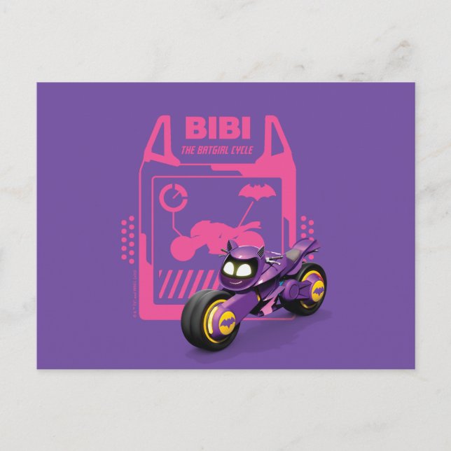 Cartão Postal Batwheels™ Bibi - O Ciclo da Batgirl (Frente)