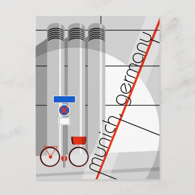 Cartão Postal Bauhaus Mich Alemanha Viagem Postcard (Frente)