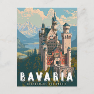 Cartão Postal Baviera: Castelo Neuschwanstein