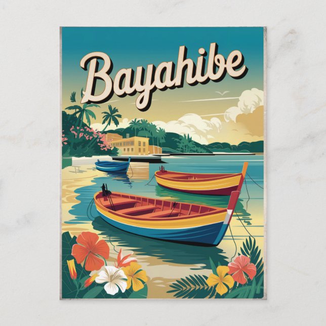 Cartão Postal Bayahibe Dominicana Vintage (Frente)