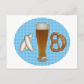 Cartão Postal bayerische Brotzeit