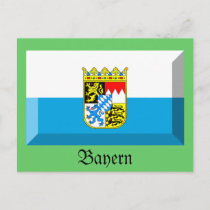 Cartão Postal Bayern Flag Gem