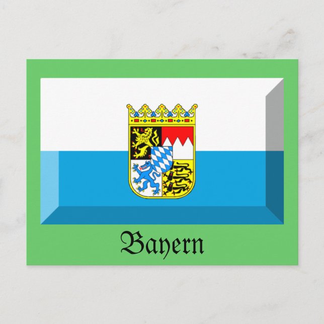 Cartão Postal Bayern Flag Gem (Frente)