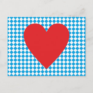 Cartão Postal Bayern Herz Heart Bavaria