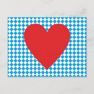 Cartão Postal Bayern Herz Heart Bavaria