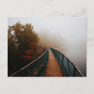 Cartão Postal Bays Mountain Dam in the Fog