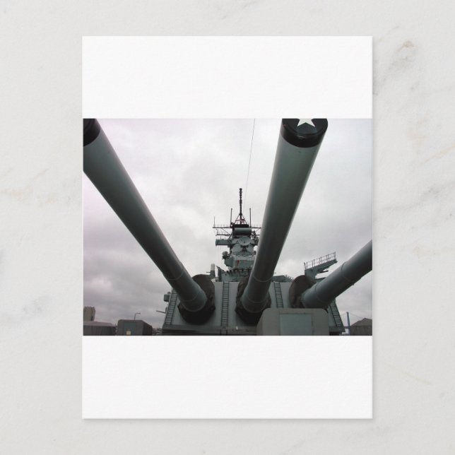 Cartão Postal BB-62 Battleship New Jersey (Frente)