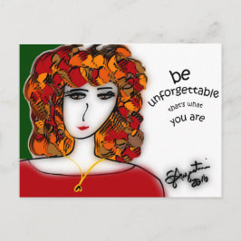 Cartão postal Be Unforgettable - Sharon Augustin