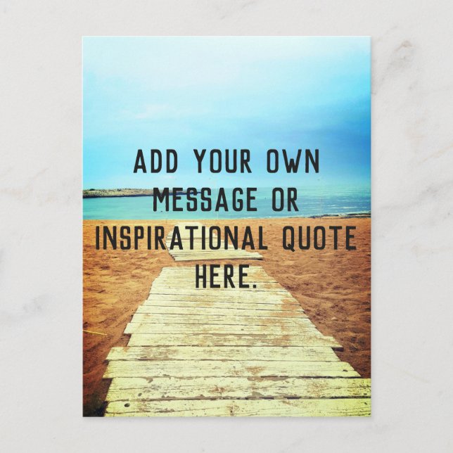 Cartão Postal Beach Boardwalk - Adicionar sua própria mensagem o (Frente)