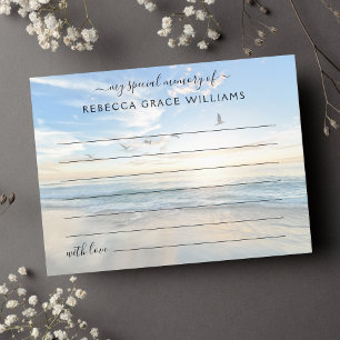 Cartão Postal Beach Compartilha Uma Memória Funeral