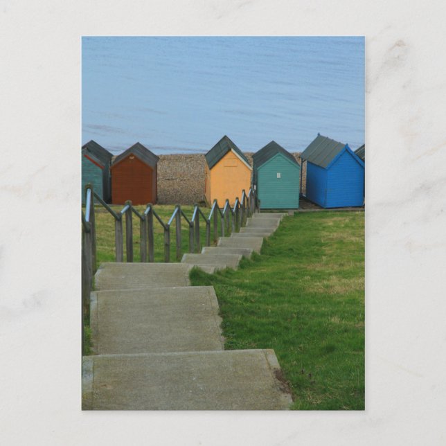 Cartão Postal Beach Huts (Frente)