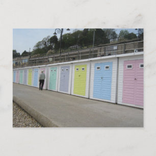 Cartão Postal Beach Huts