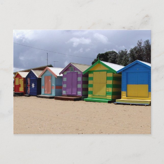 Cartão Postal Beach Huts Melbourne 2 (Frente)
