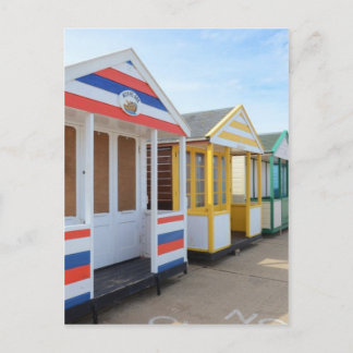 Cartão Postal Beach Huts No Leste Da Inglaterra