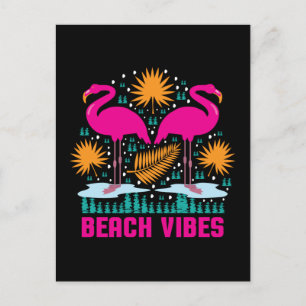 Cartão Postal Beach Vibes Flamingos-19501