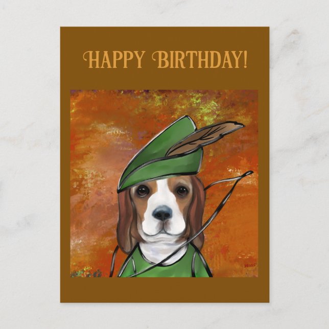 Cartão Postal Beagle (Frente)