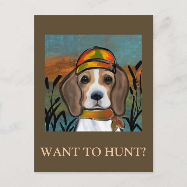 Cartão Postal Beagle (Frente)