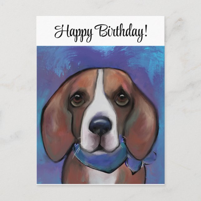 Cartão Postal Beagle       (Frente)