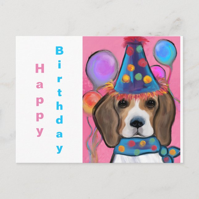 CARTÃO POSTAL BEAGLE      (Frente)