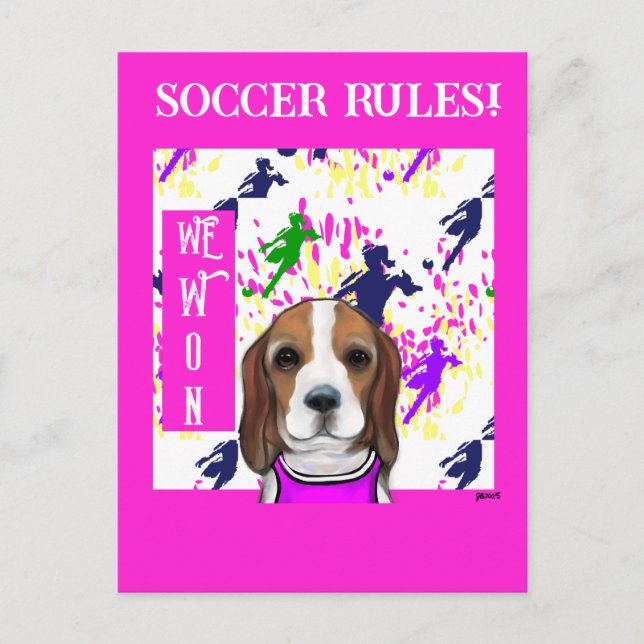 Cartão Postal Beagle  (Frente)