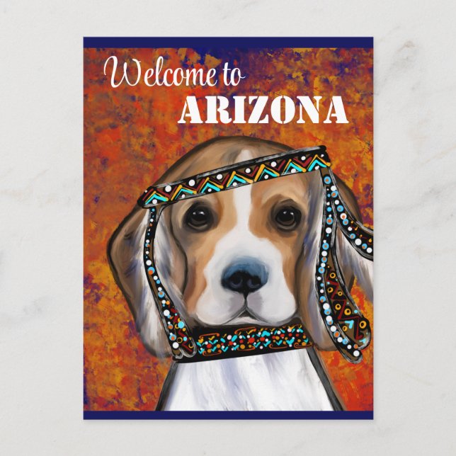 Cartão Postal Beagle (Frente)