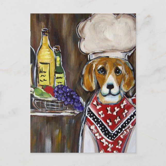 Cartão Postal Beagle (Frente)