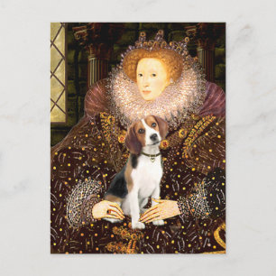 Cartão Postal Beagle 1 - Rainha Elizabeth I