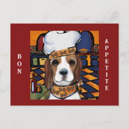 Cartão Postal Beagle Chef
