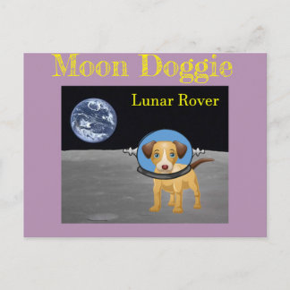 Cartão Postal Beagle Moon Dog Lunar Rover por Funnycomb