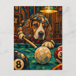 Cartão Postal Beagle, Mosaico Geométrico