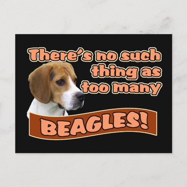 CARTÃO POSTAL BEAGLES (Frente)