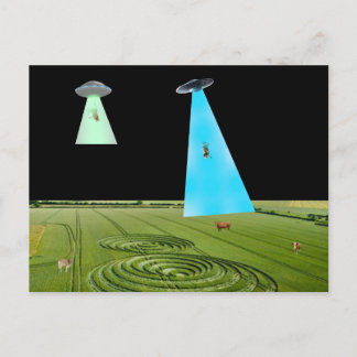 Cartão Postal Beaming Up the Beef Postcard