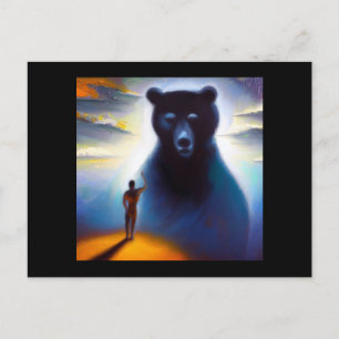 Cartão Postal Bear Animal Espirituoso 2