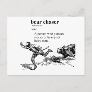 CARTÃO POSTAL BEAR CHASER